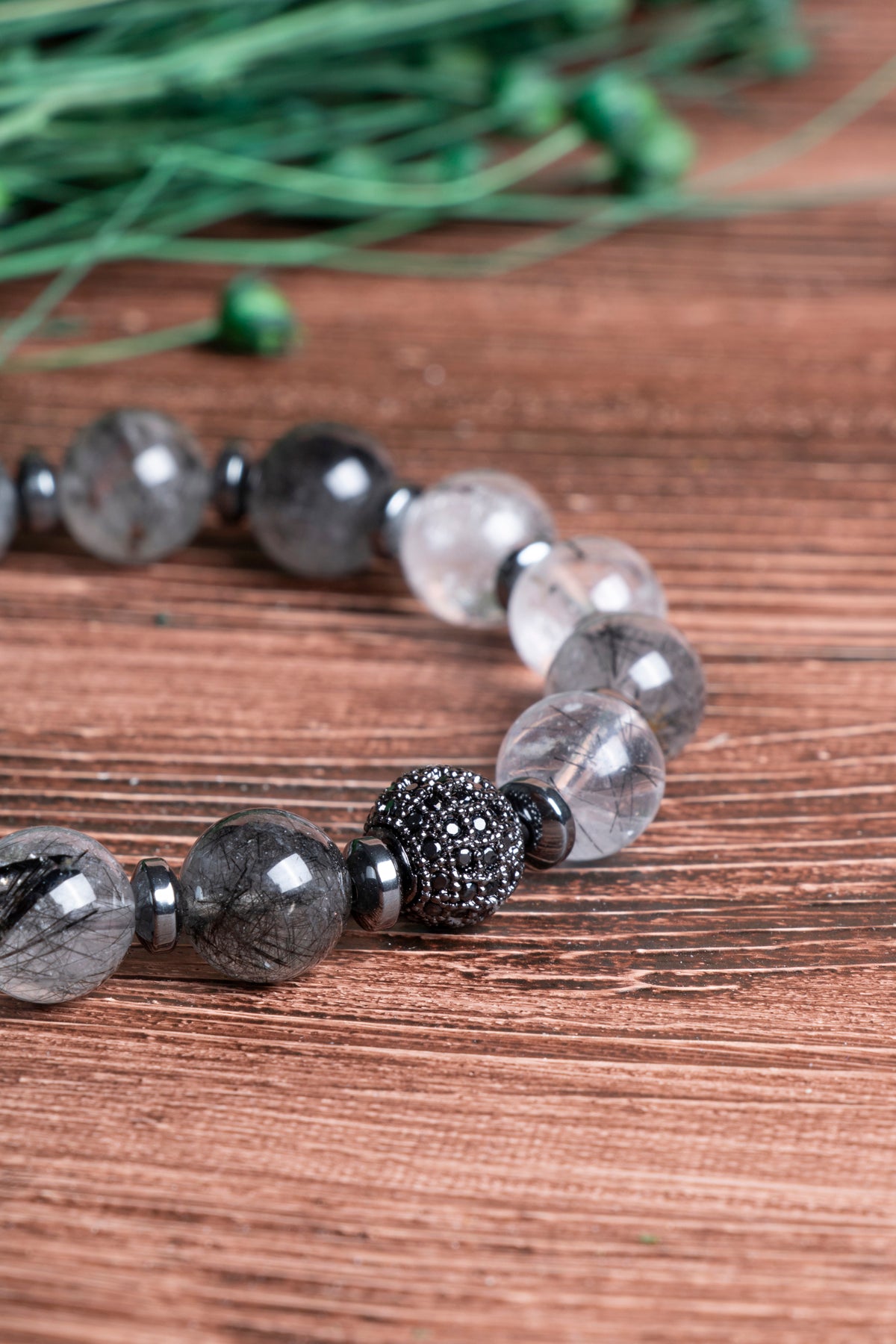 Image of Sertifikalı Rutilli Kuvars (10mm) Doğal Taş Bileklik