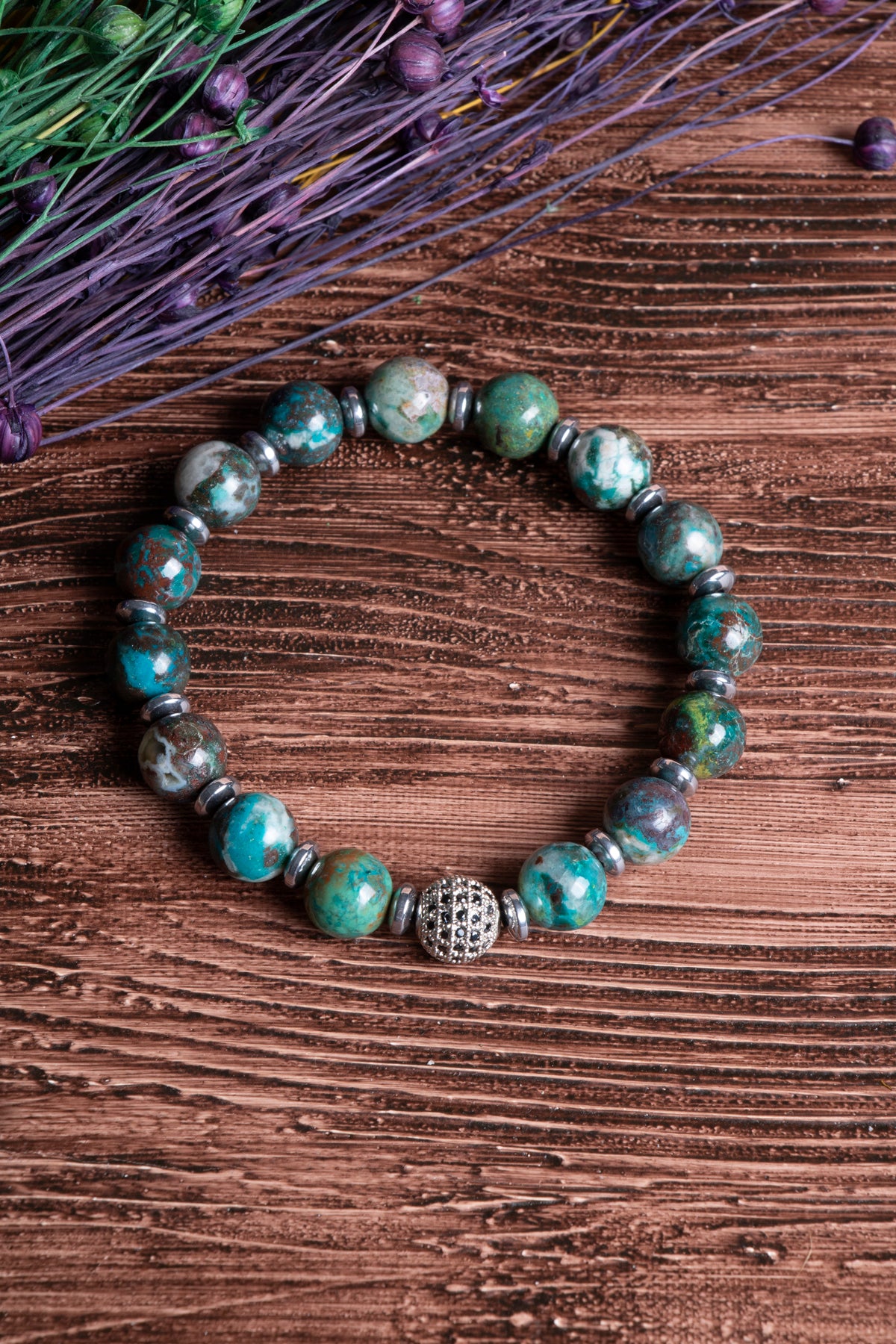 Image of Sertifikalı Krizokol Doğal Taş Zirkon Aparatlı Bileklik