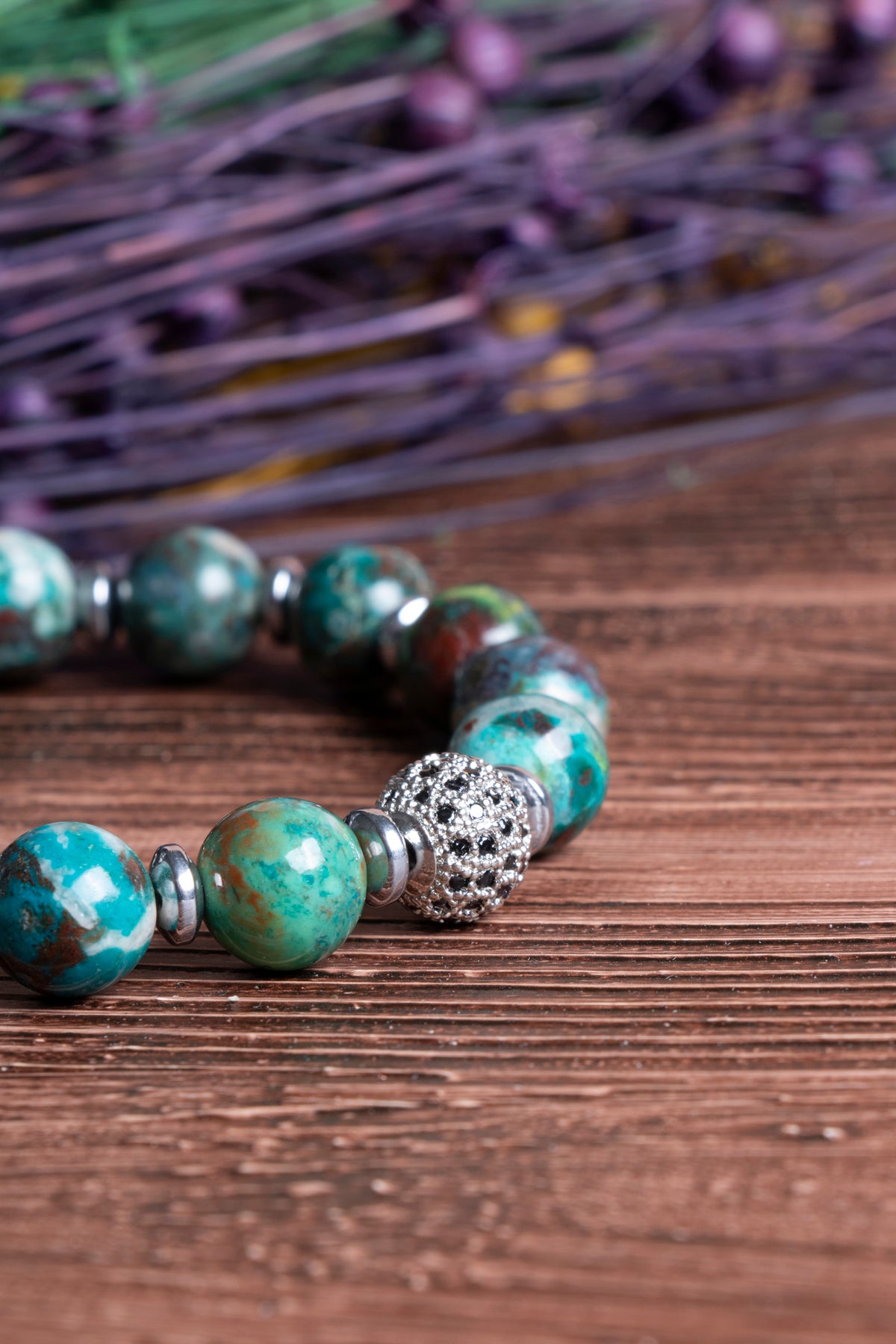 Image of Sertifikalı Krizokol Doğal Taş Zirkon Aparatlı Bileklik