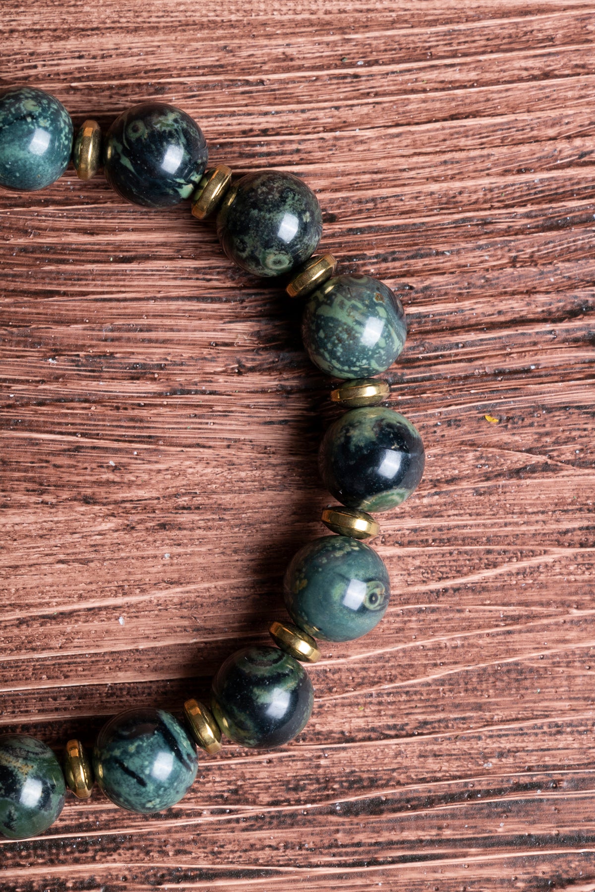 Image of Sertifikalı Jasper Doğal Taş Zirkon Aparatlı Bileklik