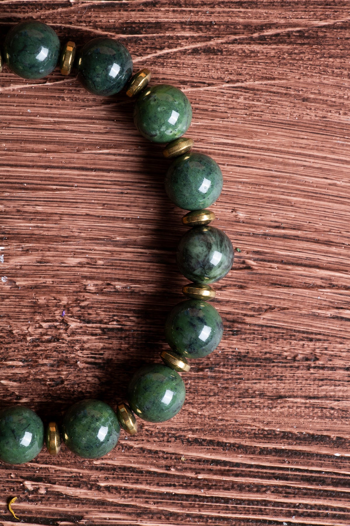 Image of Sertifikalı Yeşim Doğal Taş Zirkon Aparatlı Bileklik