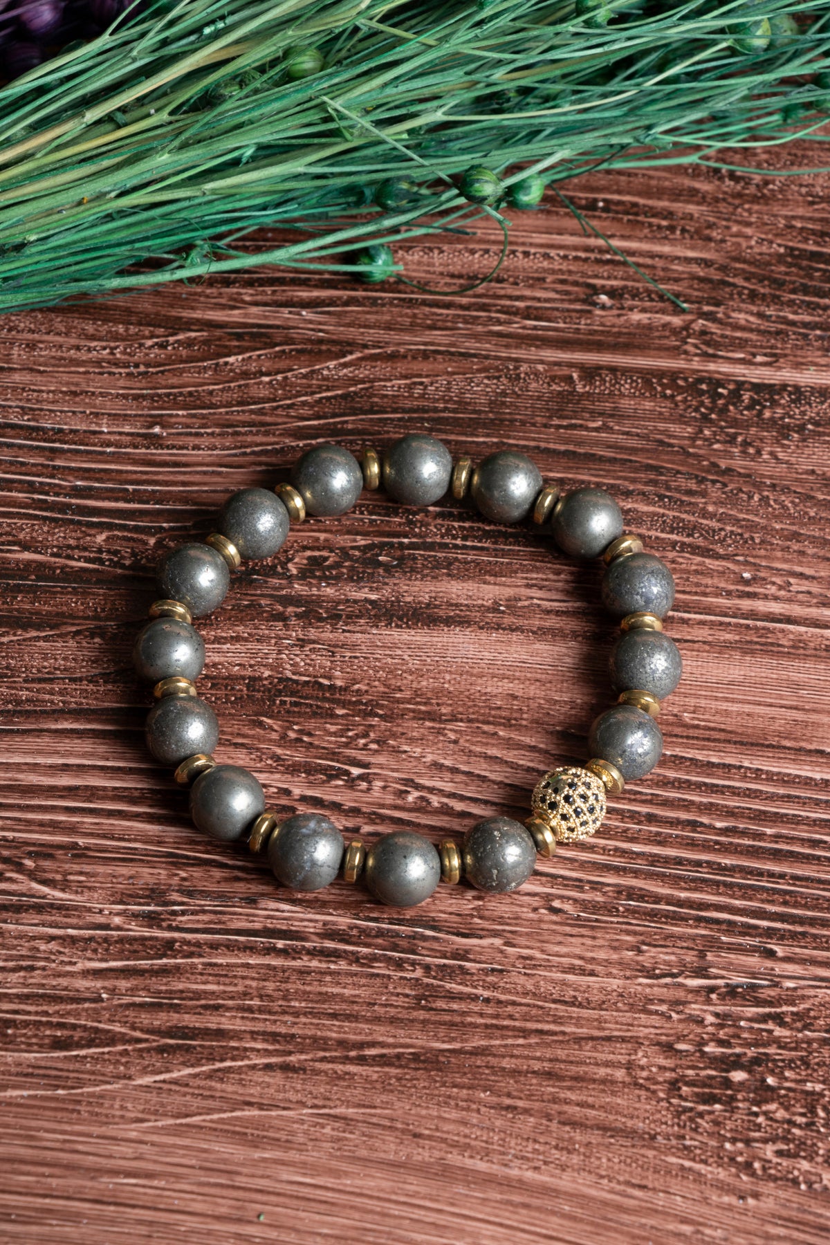 Image of Sertifikalı Prit Doğal Taş Zirkon Aparatlı Bileklik