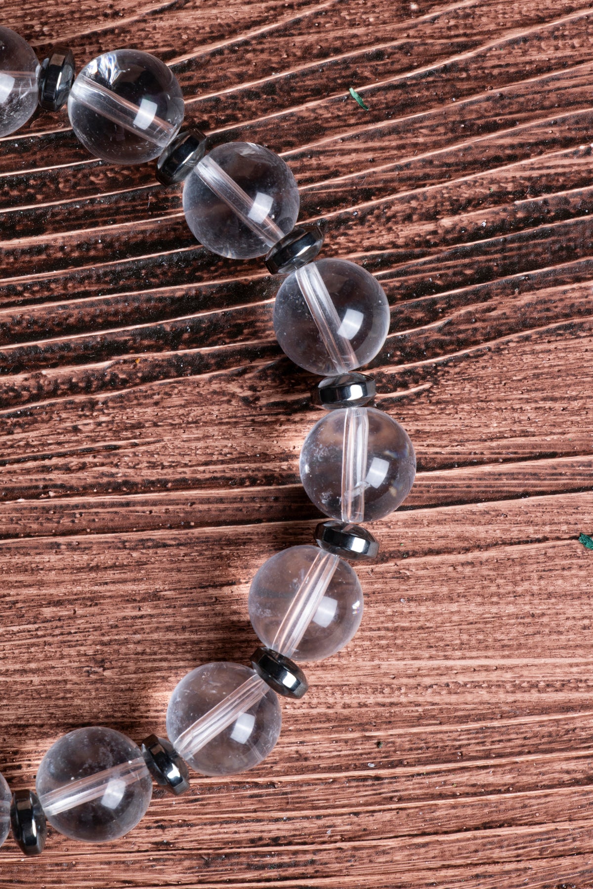 Image of Sertifikalı Kristal Kuvars Doğal Taş Zirkon Aparatlı Bileklik