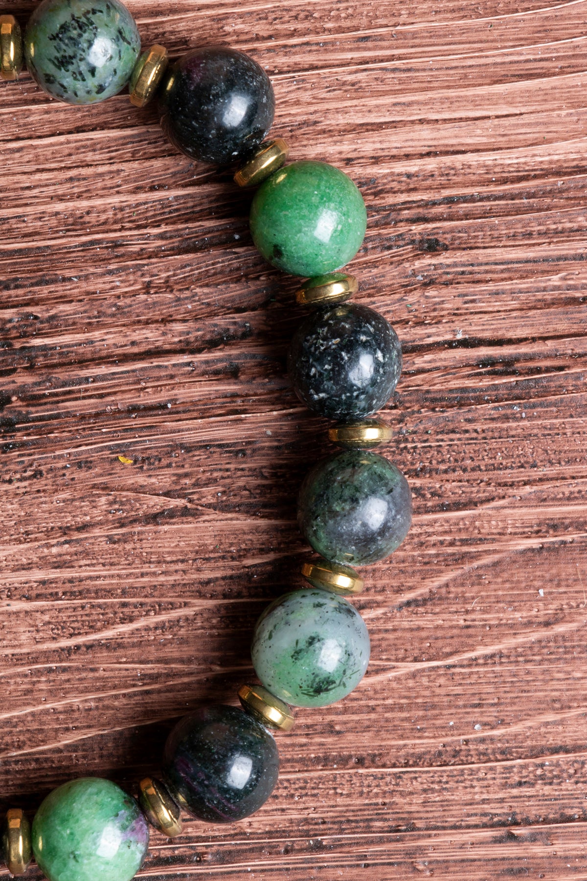 Image of Sertifikalı Anyolit Doğal Taş Zirkon Aparatlı Bileklik