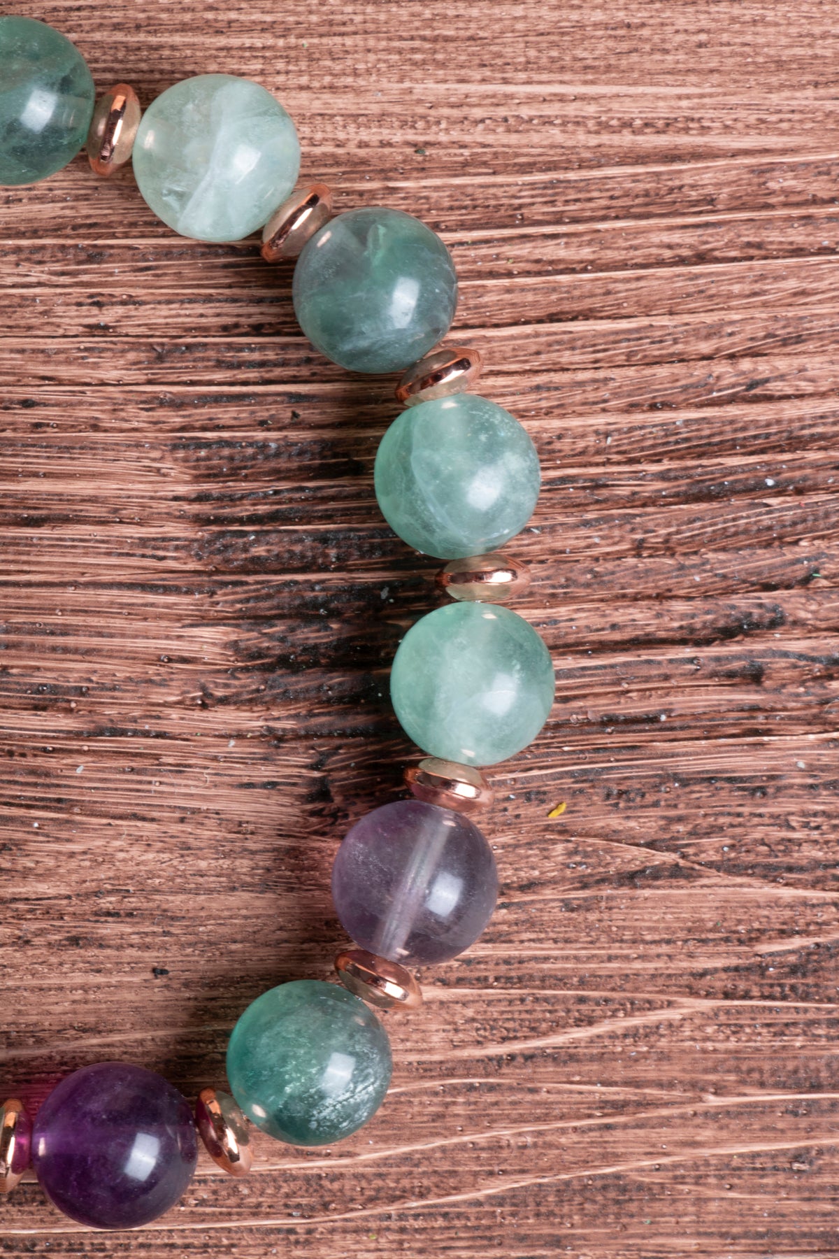 Image of Sertifikalı Florit Doğal Taş Zirkon Aparatlı Bileklik