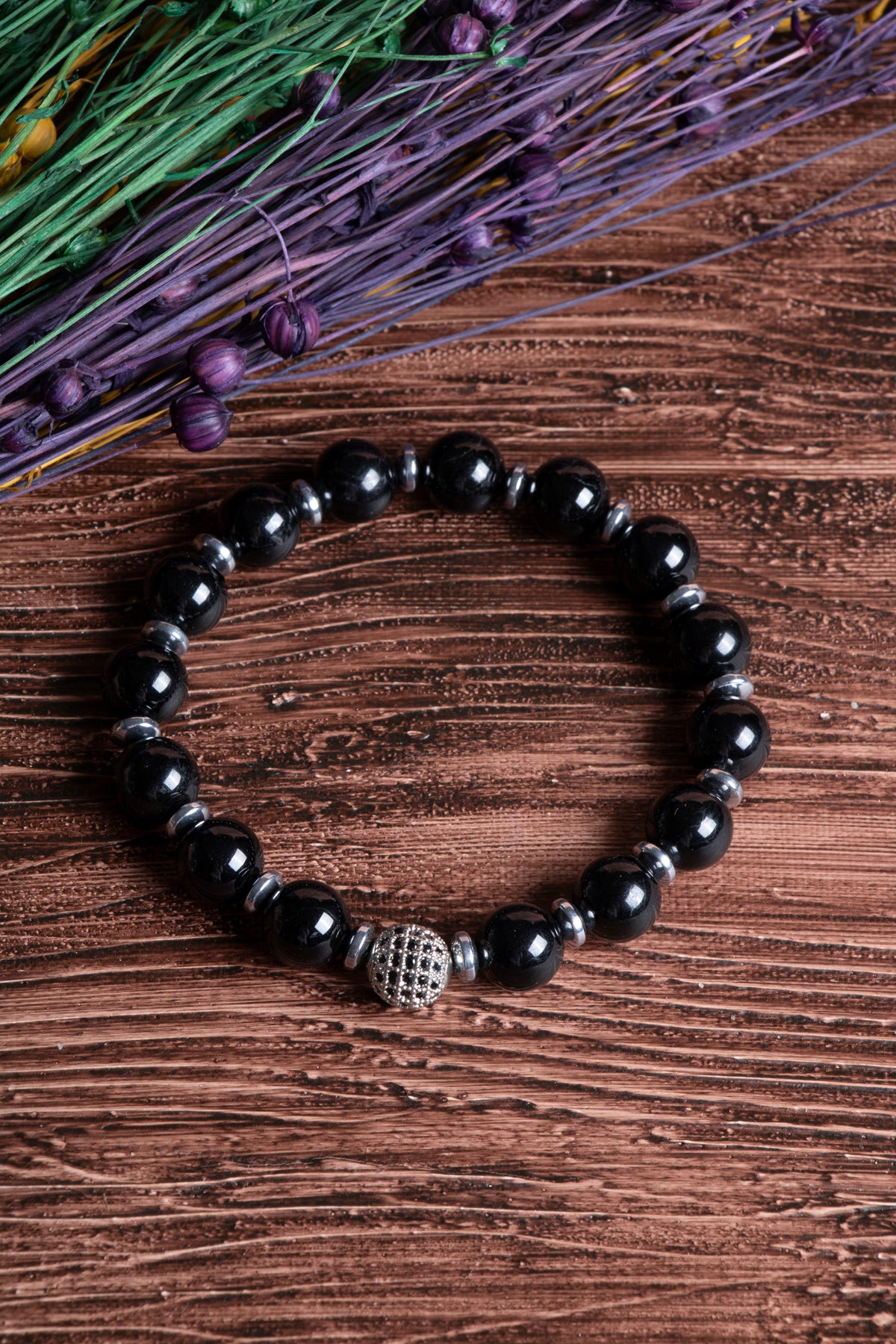 Image of Sertifikalı Turmalin Doğal Taş Zirkon Aparatlı Bileklik