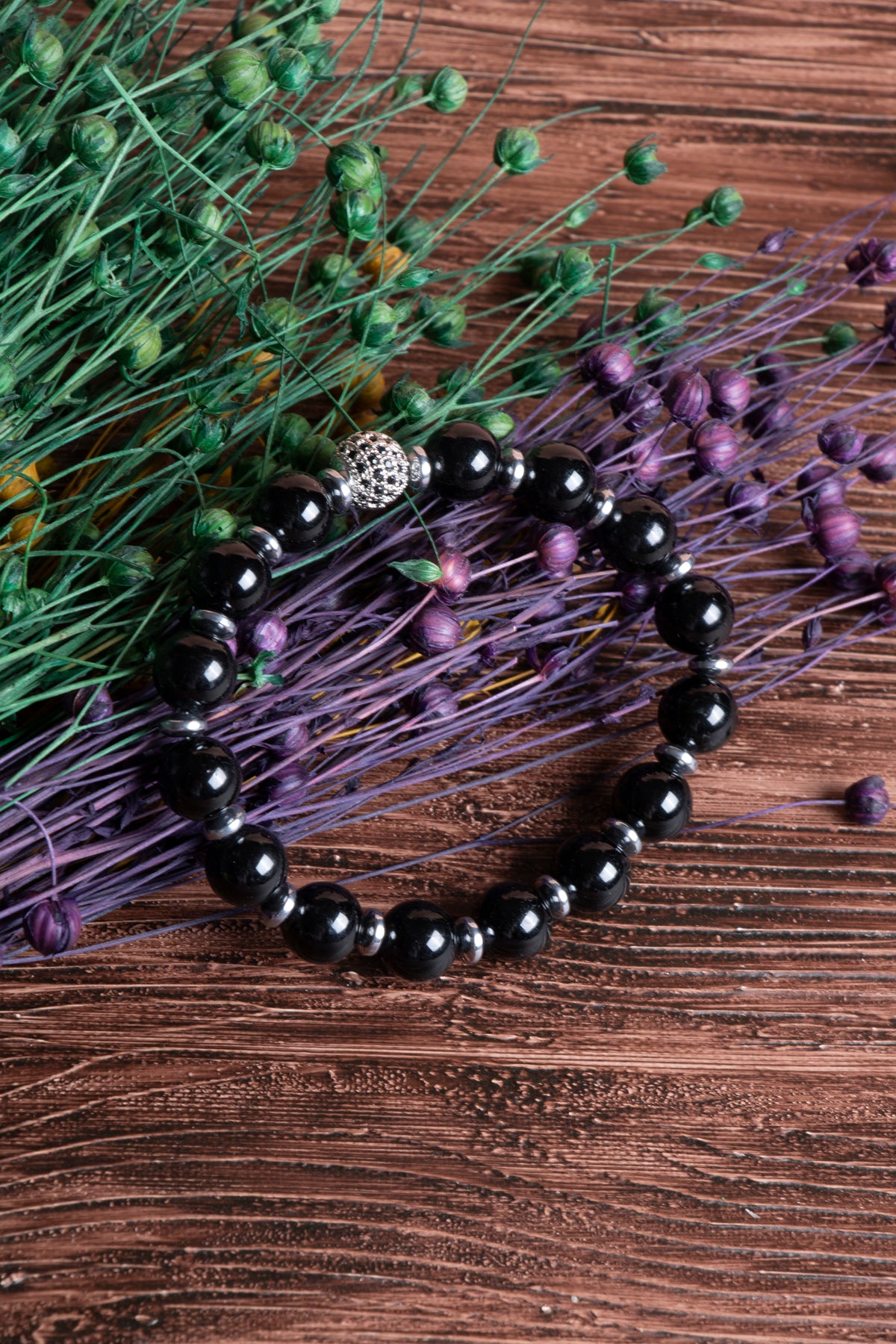 Image of Sertifikalı Turmalin Doğal Taş Zirkon Aparatlı Bileklik