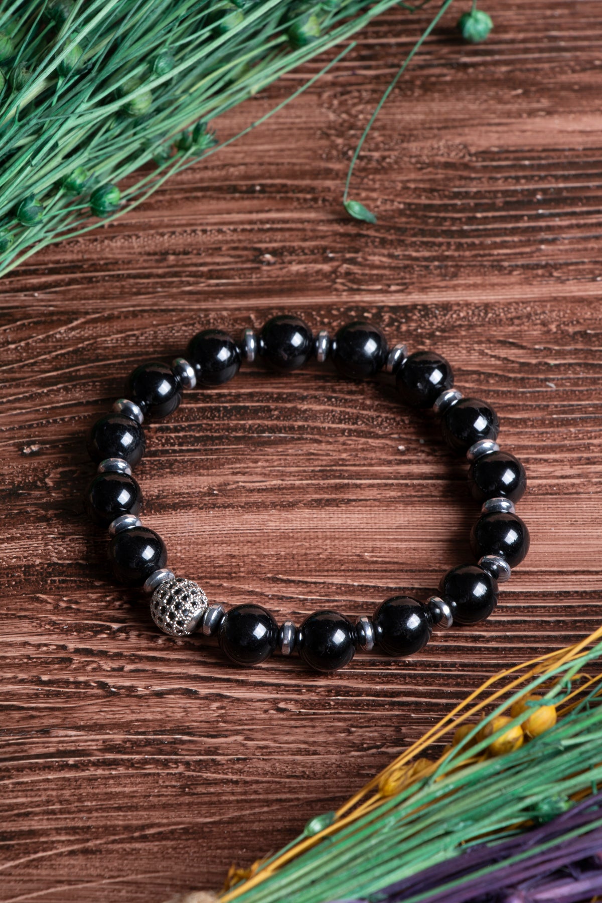 Image of Sertifikalı Turmalin Doğal Taş Zirkon Aparatlı Bileklik