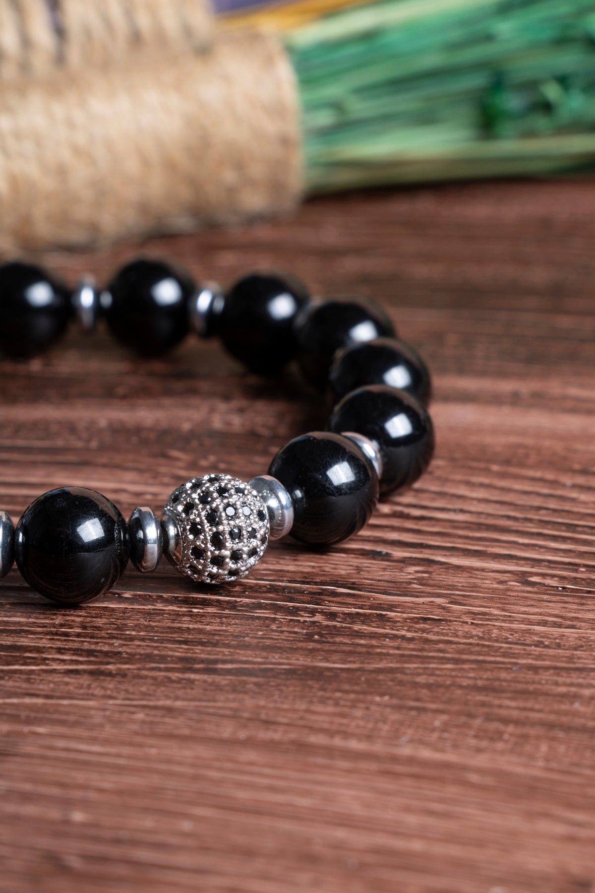 Image of Sertifikalı Turmalin Doğal Taş Zirkon Aparatlı Bileklik