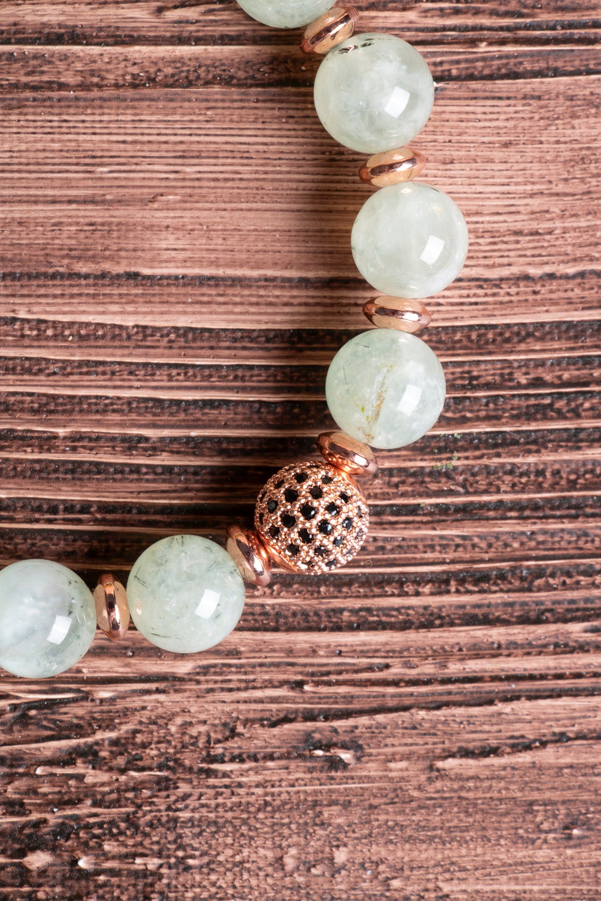 Image of Sertifikalı Prehneit Hematit Doğal Taş Bileklik