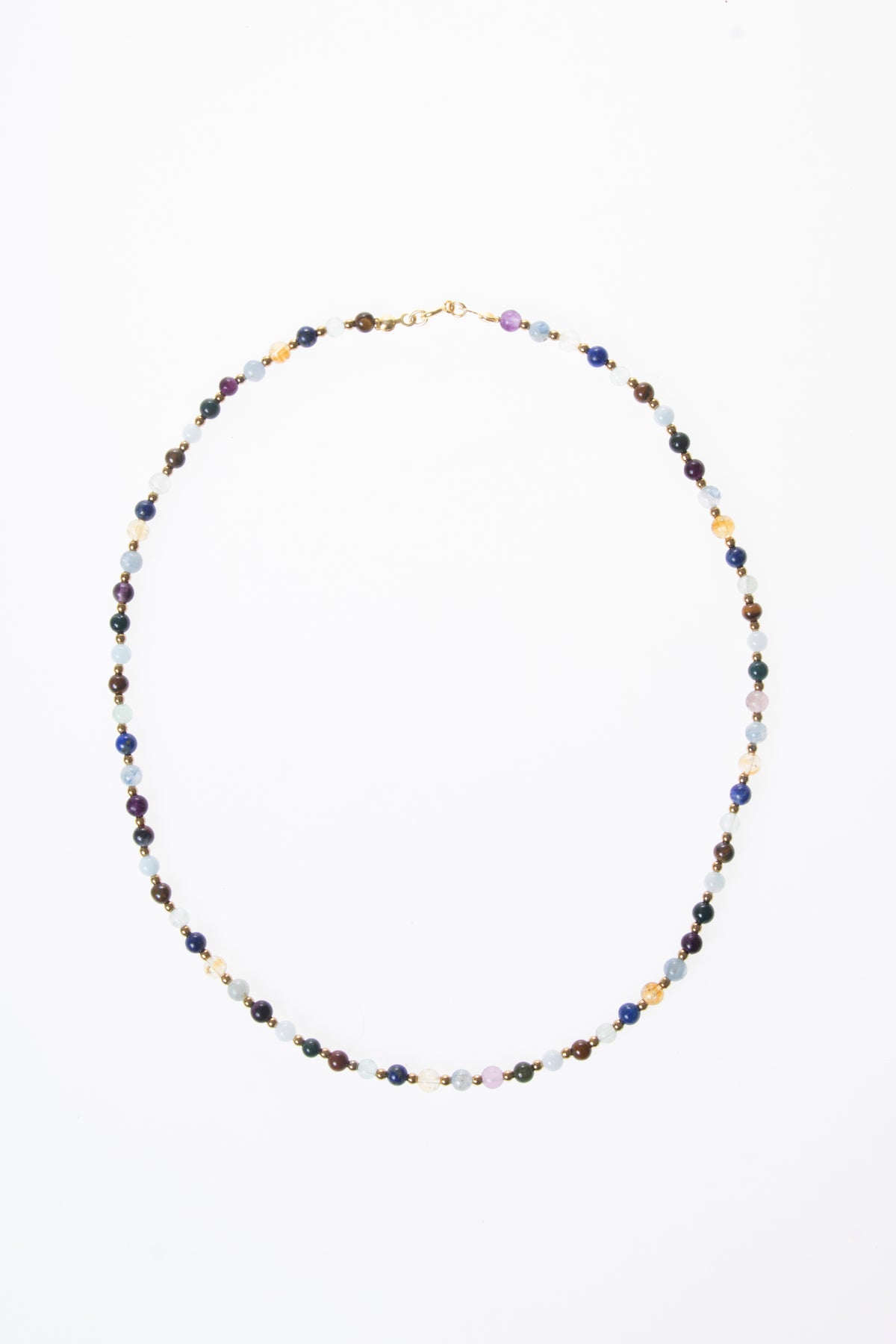 Image of Sertifikalı Doğal Taş Balık Burcu Kolyesi