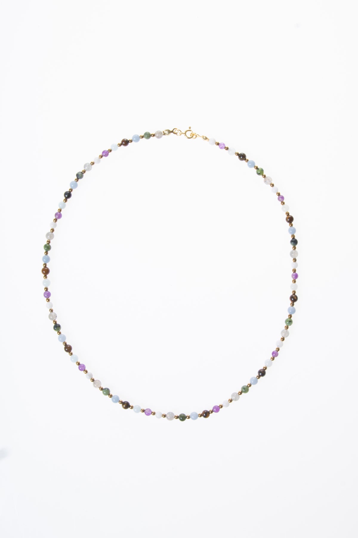 Image of Sertifikalı Doğal Taş Kova Burcu Kolyesi