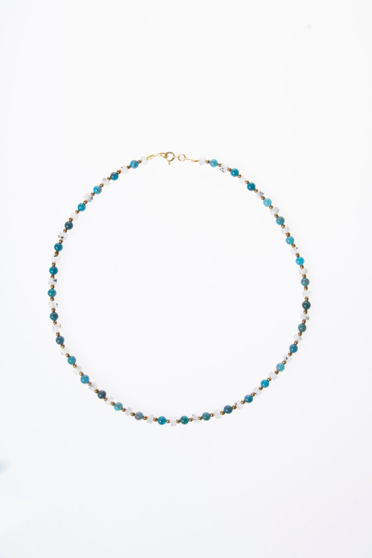 Image of Sertifikalı Ay Taşı, Apatit Doğal Taş Mistik İlham Kolyesi