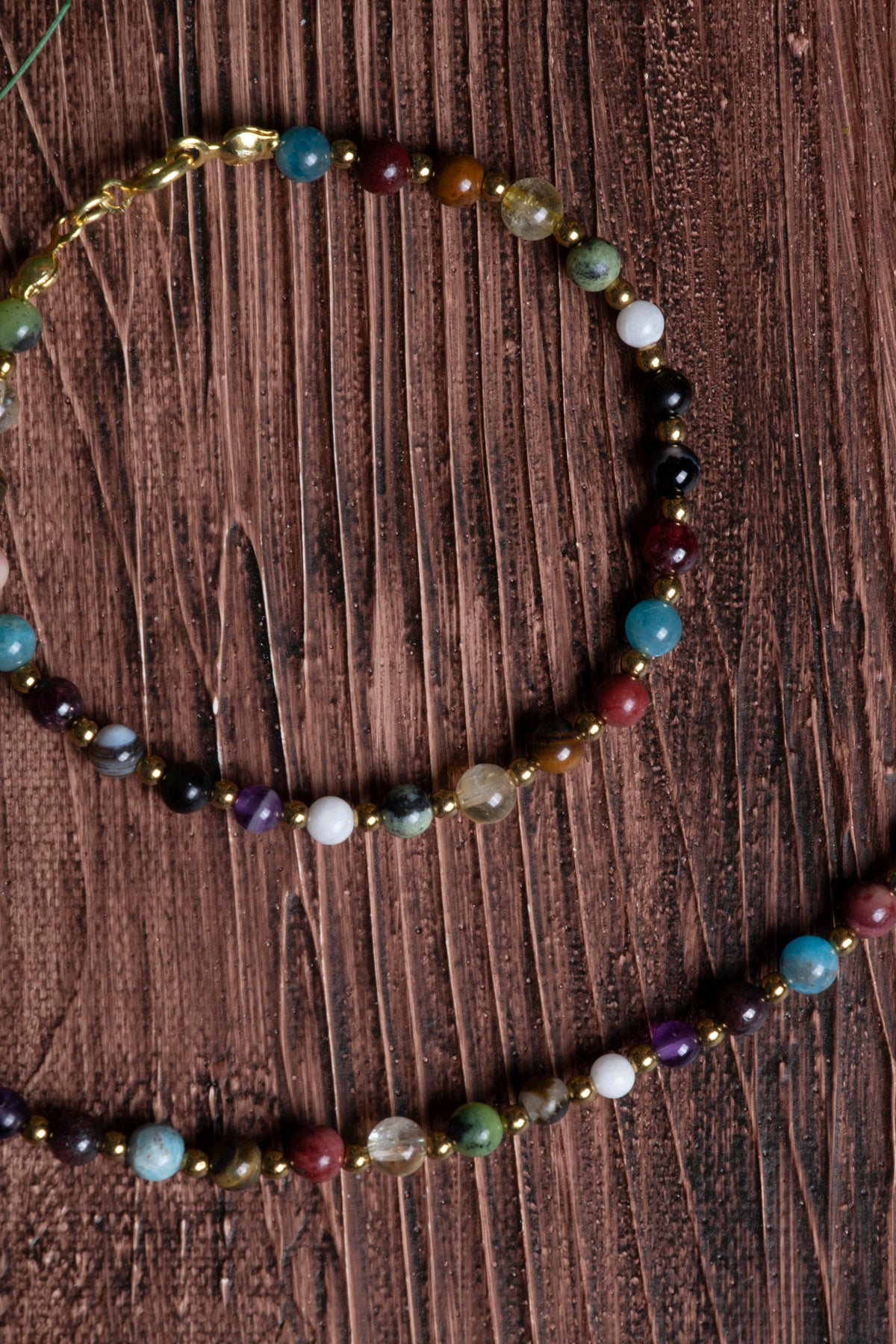 Image of Sertifikalı Doğal Taş Akrep Burcu Kolye - Bileklik Seti