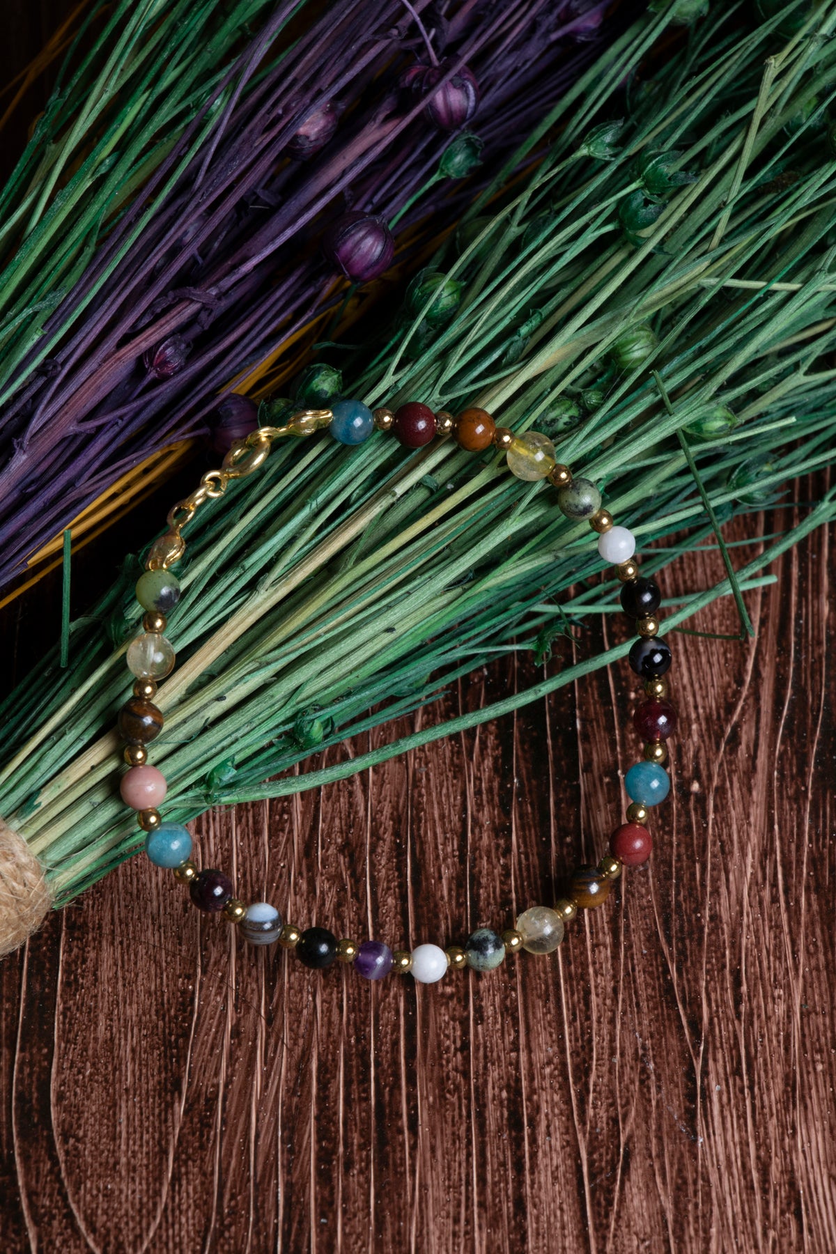 Image of Sertifikalı Doğal Taş Akrep Burcu Bilekliği