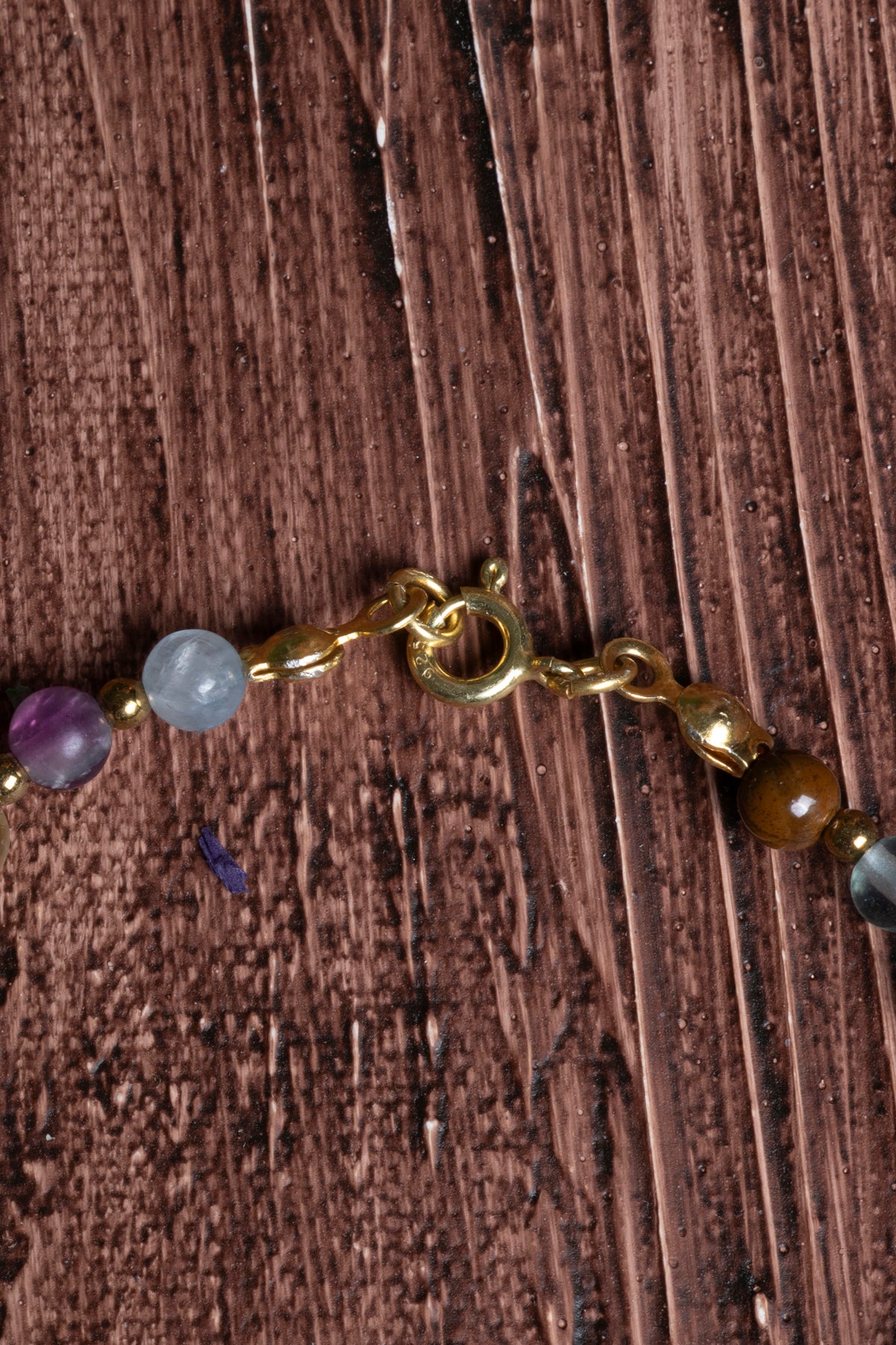 Image of Sertifikalı Doğal Taş Balık Burcu Kolye - Bileklik Seti