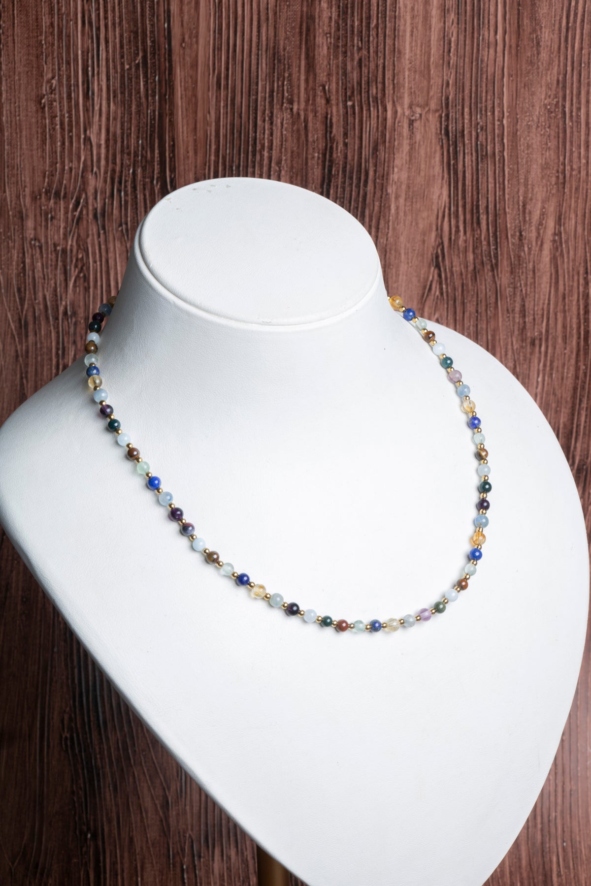 Image of Sertifikalı Doğal Taş Balık Burcu Kolyesi