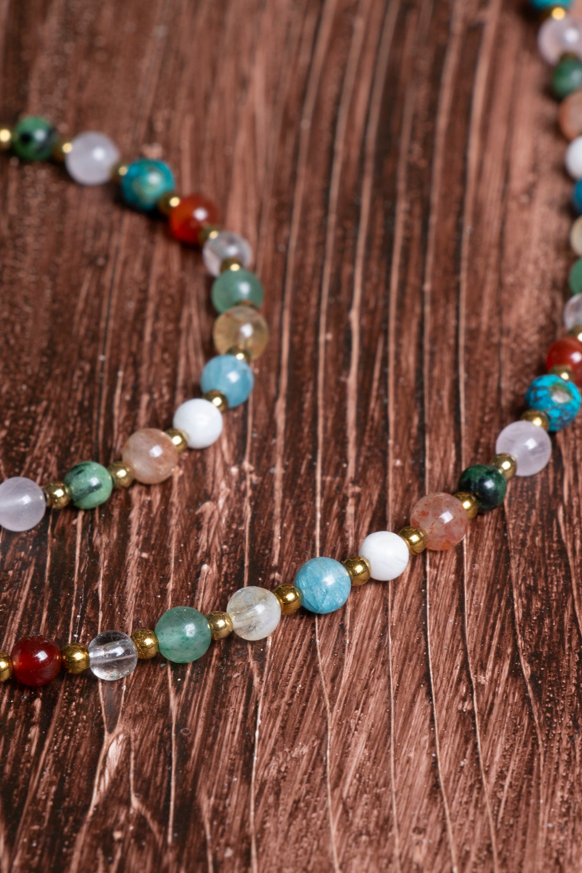 Image of Sertifikalı Doğal Taş İkizler Burcu Kolye - Bileklik Seti