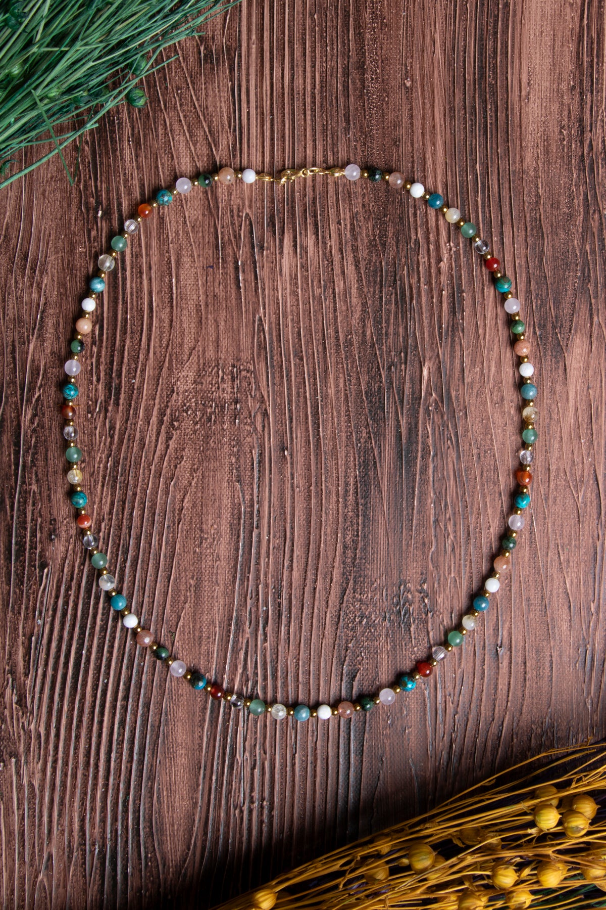 Image of Sertifikalı Doğal Taş İkizler Burcu Kolyesi