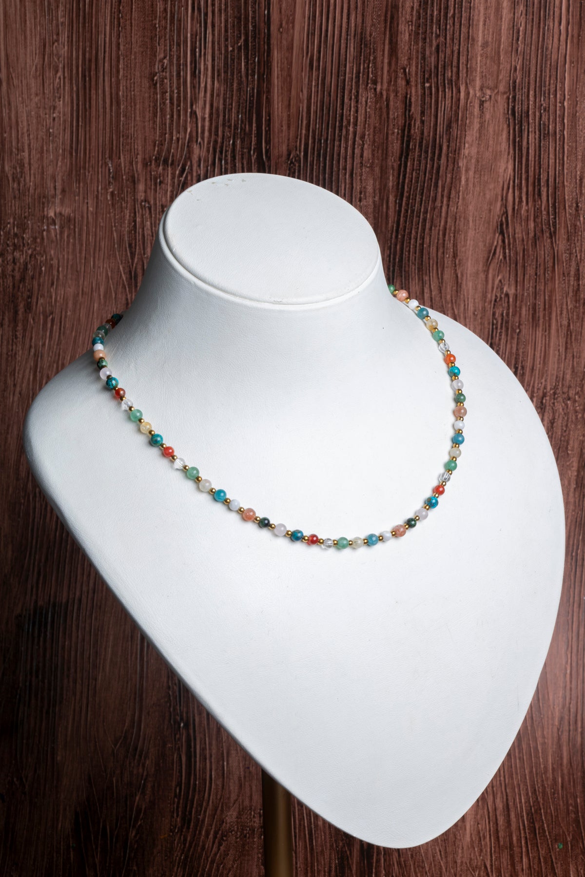 Image of Sertifikalı Doğal Taş İkizler Burcu Kolyesi