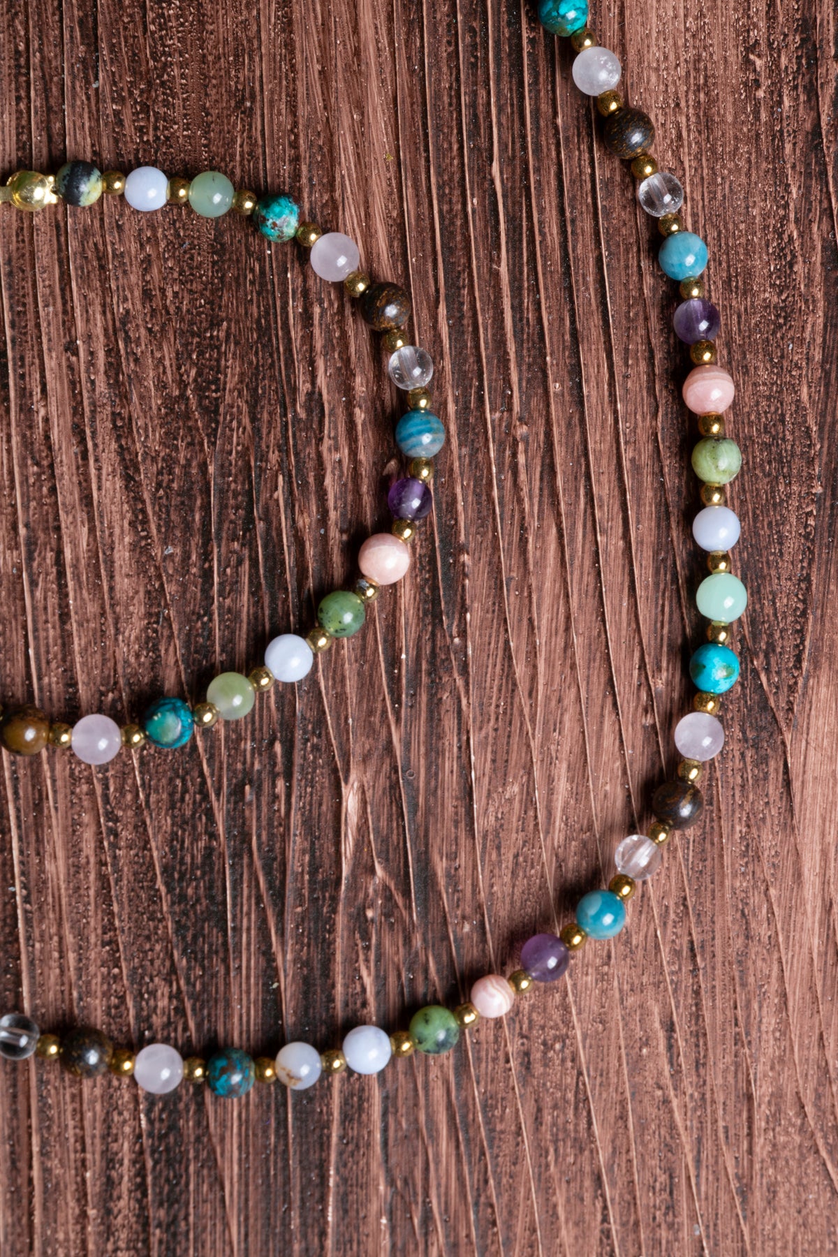 Image of Sertifikalı Doğal Taş Boğa Burcu Kolye - Bileklik Seti