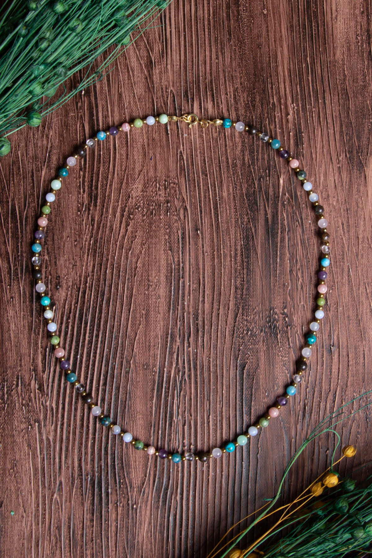 Image of Sertifikalı Doğal Taş Boğa Burcu Kolyesi