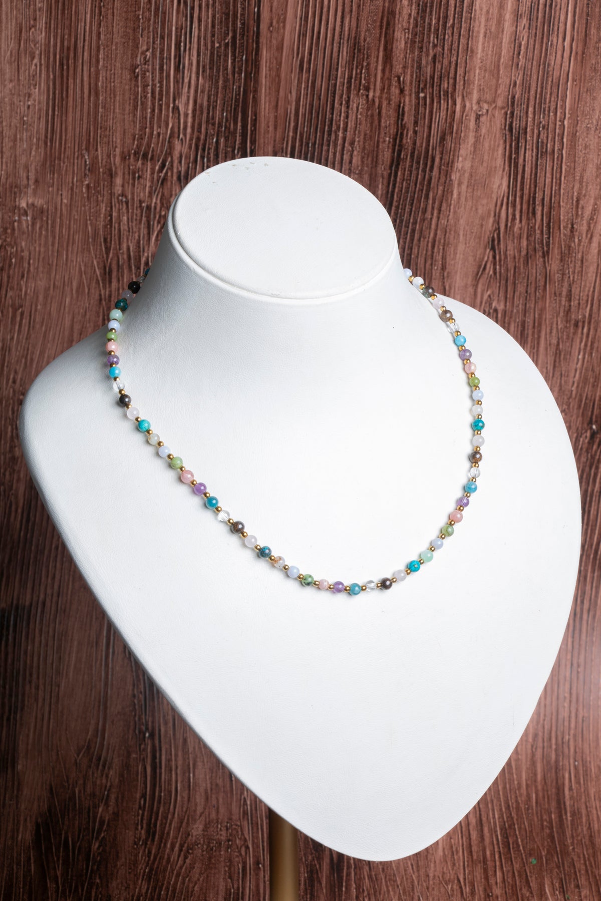 Image of Sertifikalı Doğal Taş Boğa Burcu Kolyesi