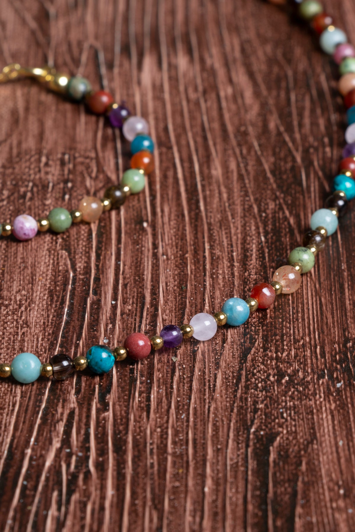 Image of Sertifikalı Doğal Taş Başak Burcu Kolye - Bileklik Seti