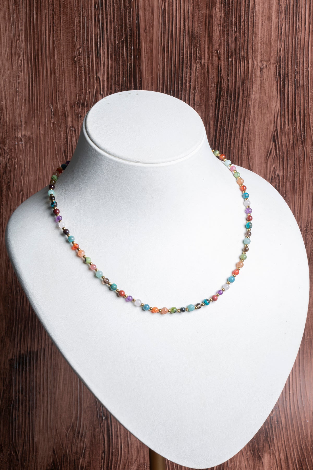 Image of Sertifikalı Doğal Taş Başak Burcu Kolyesi