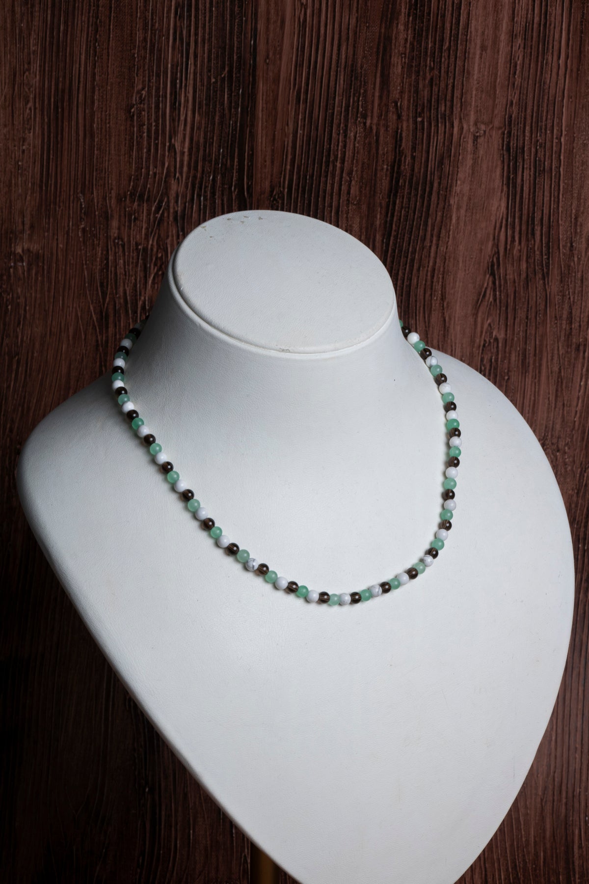 Image of Sertifikalı Dumanlı Kuvars Aventurin Havlit Doğal Taş Kolye