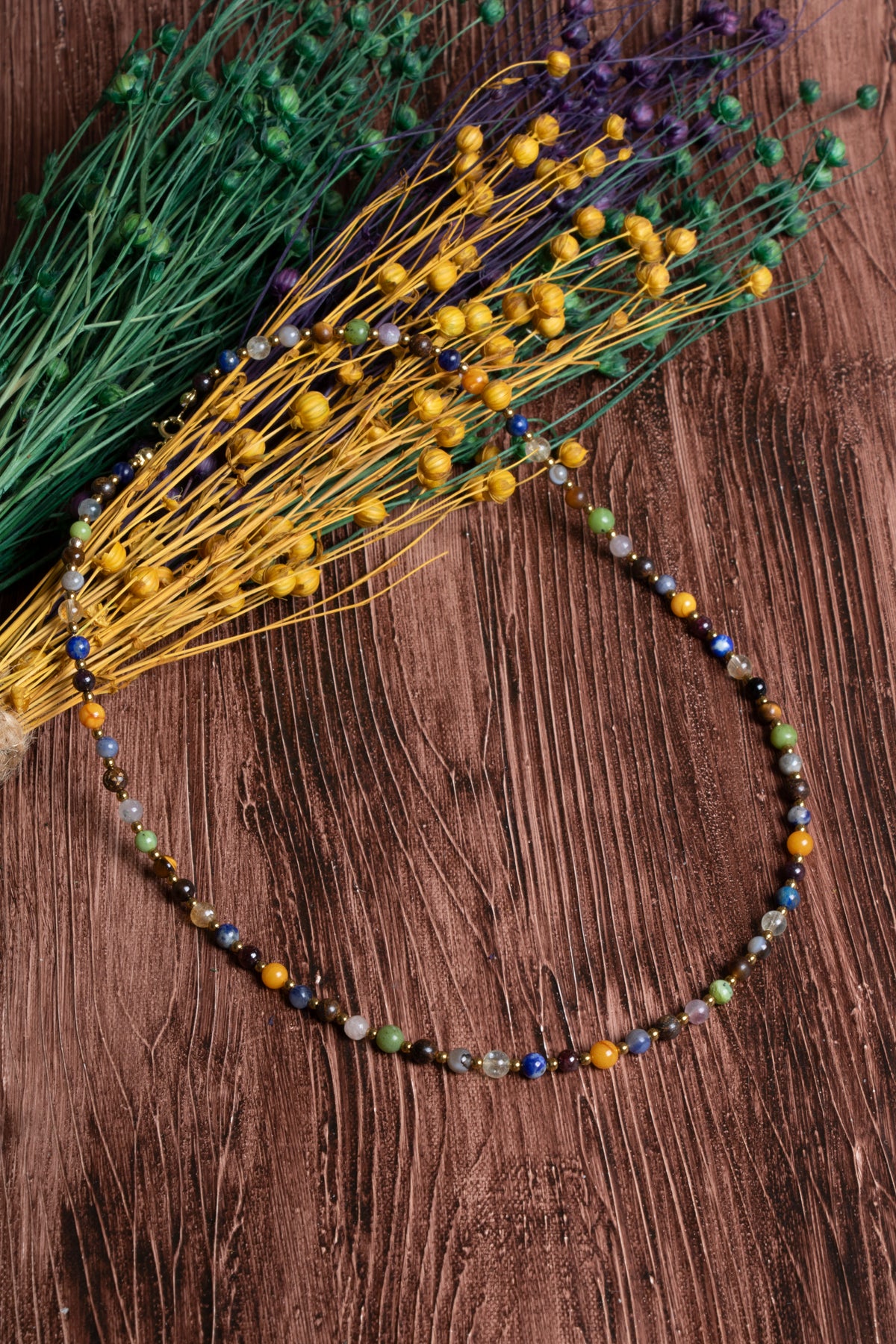 Image of Sertifikalı Doğal Taş Aslan Burcu Kolyesi