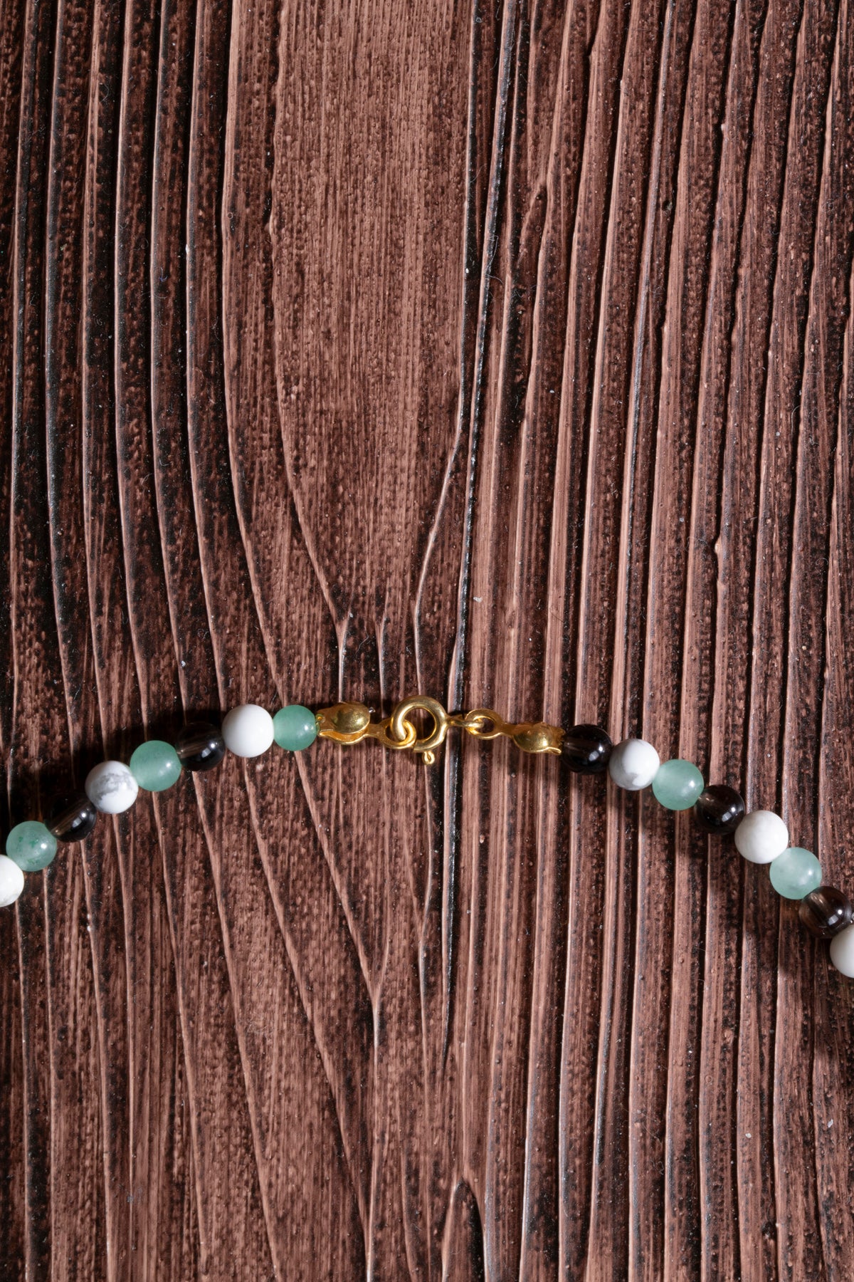 Image of Sertifikalı Dumanlı Kuvars Aventurin Havlit Doğal Taş Kolye