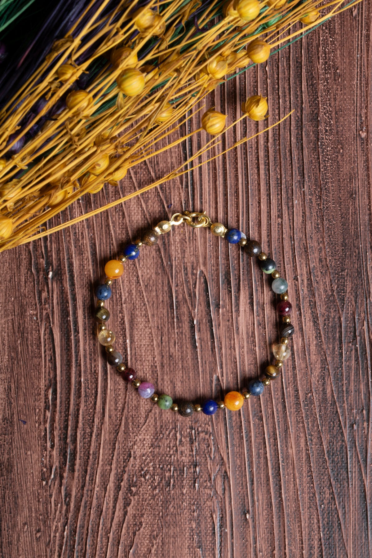 Image of Sertifikalı Doğal Taş Aslan Burcu Bilekliği