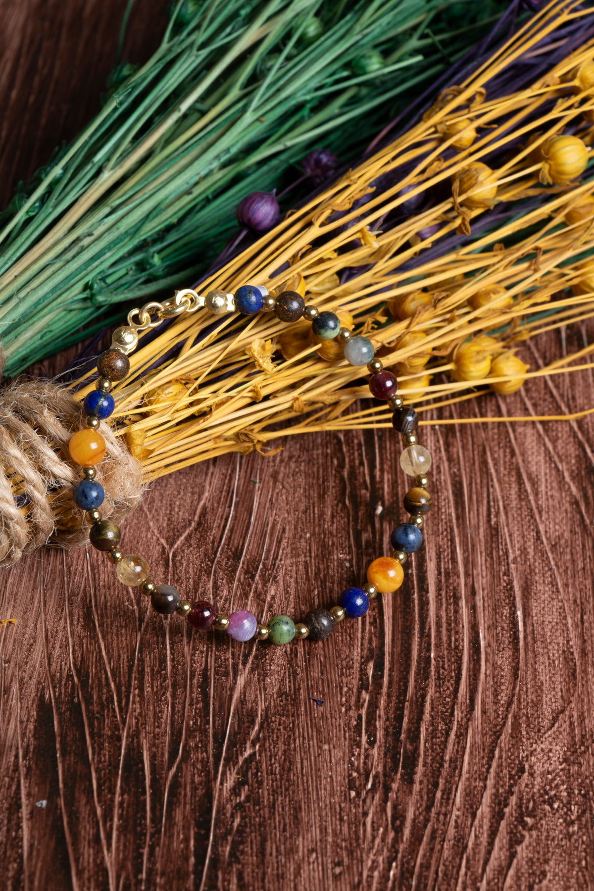 Image of Sertifikalı Doğal Taş Aslan Burcu Bilekliği