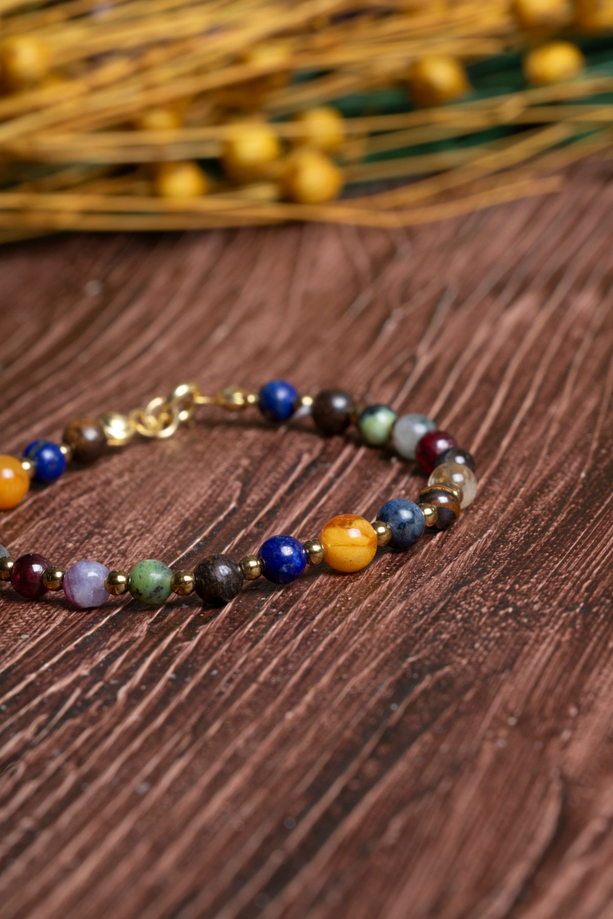 Image of Sertifikalı Doğal Taş Aslan Burcu Bilekliği