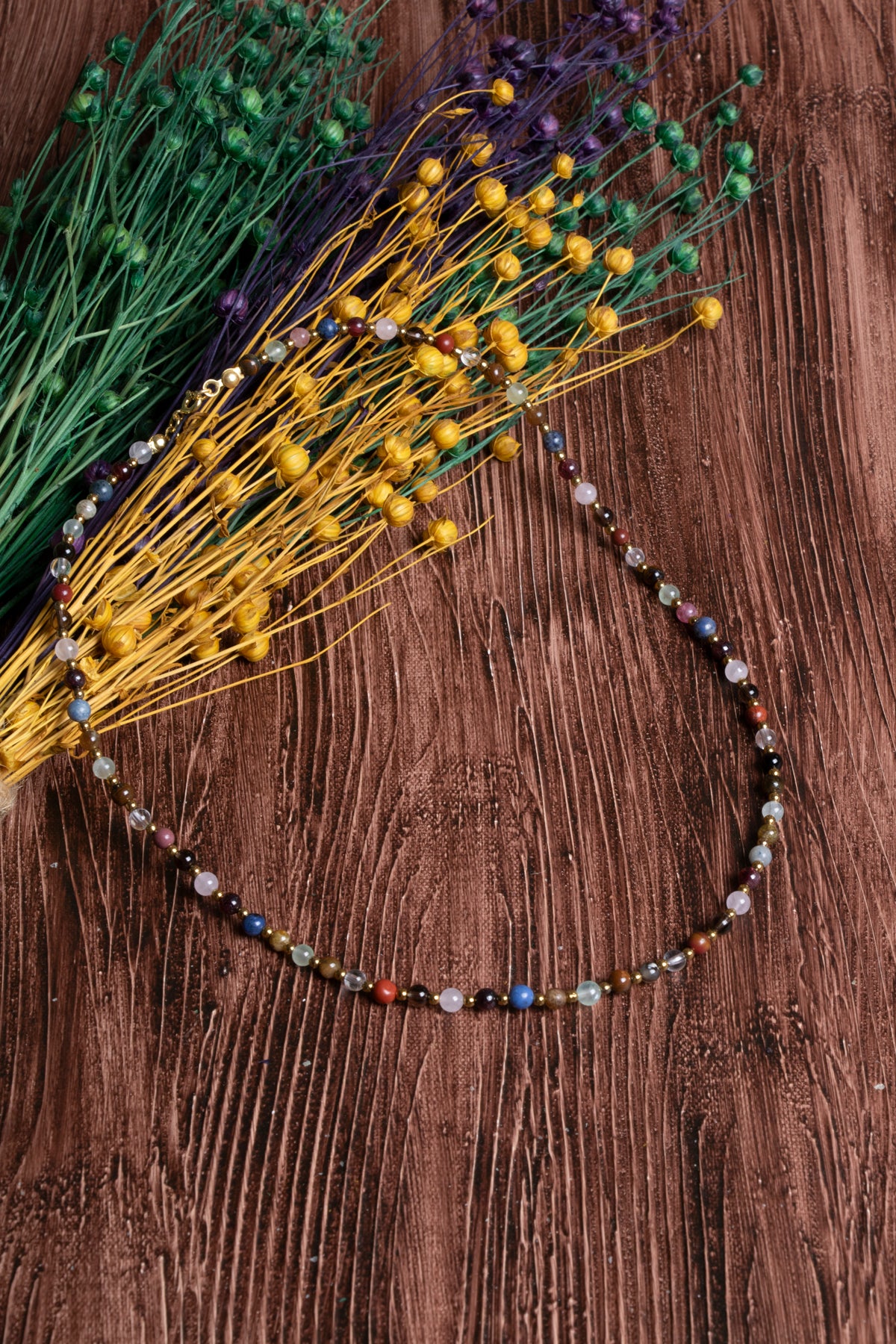 Image of Sertifikalı Doğal Taş Oğlak Burcu Kolyesi