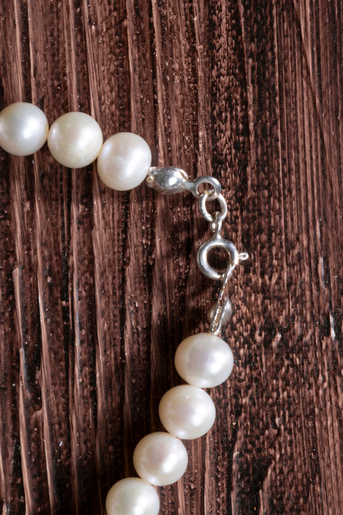 Image of Sertifikalı Pembe Kuvars ve İnci Gümüş Aparatlı Doğal Taş Bileklik