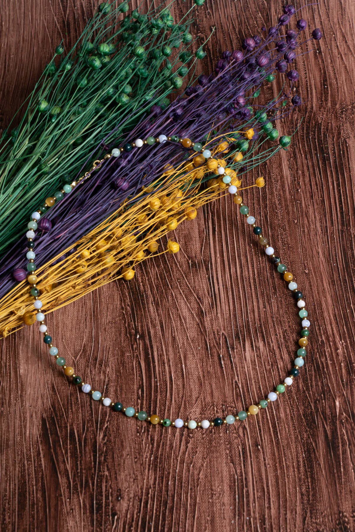 Image of Sertifikalı Doğal Taş Yengeç Burcu Kolyesi