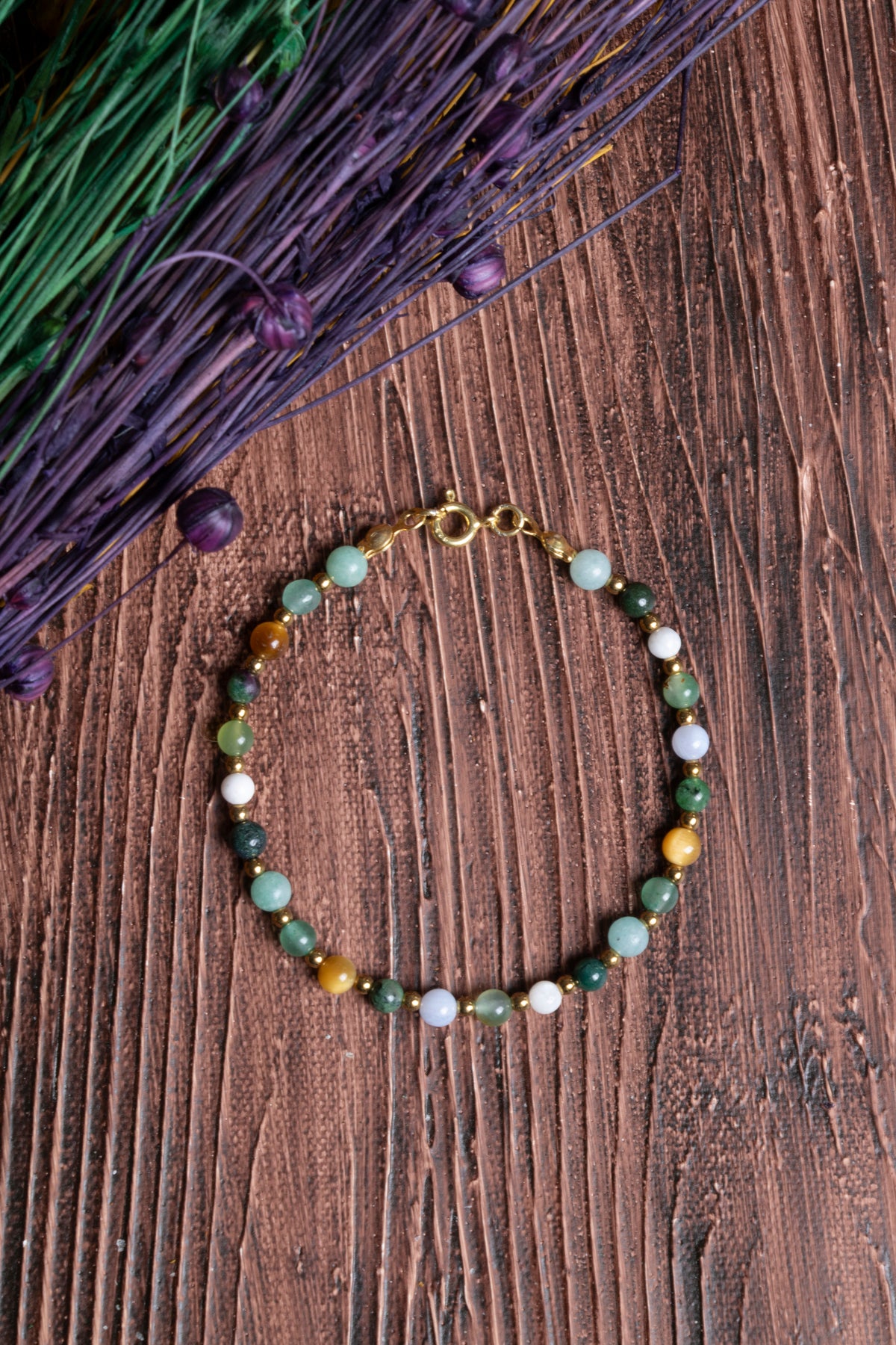 Image of Sertifikalı Doğal Taş Yengeç Burcu Bilekliği