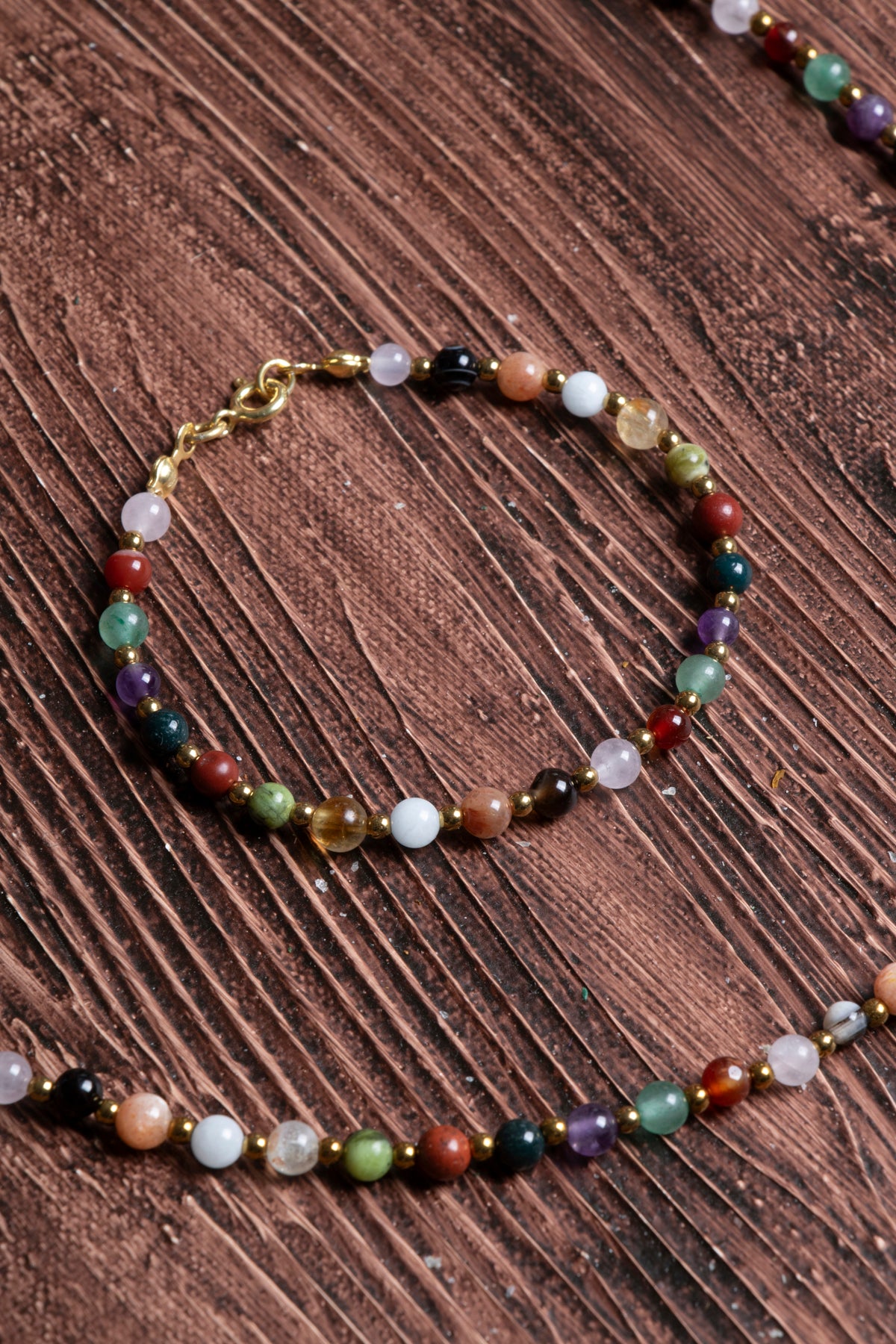 Image of Sertifikalı Doğal Taş Koç Burcu Kolye - Bileklik Seti