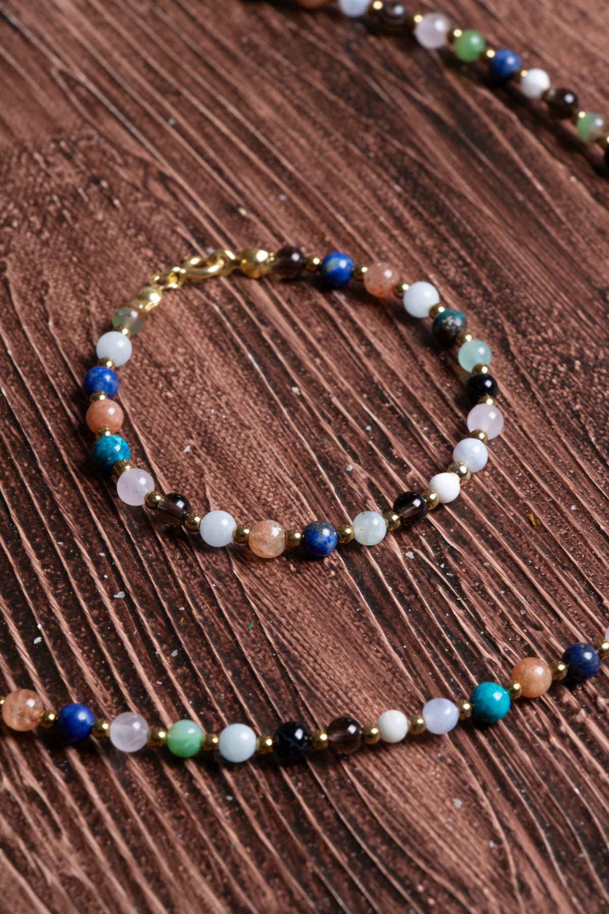 Image of Sertifikalı Doğal Taş Terazi Burcu Kolye - Bileklik Seti