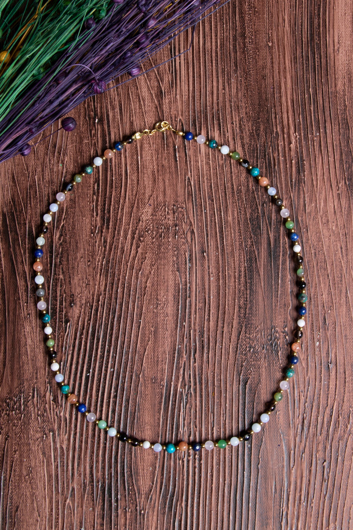 Image of Sertifikalı Doğal Taş Terazi Burcu Kolyesi