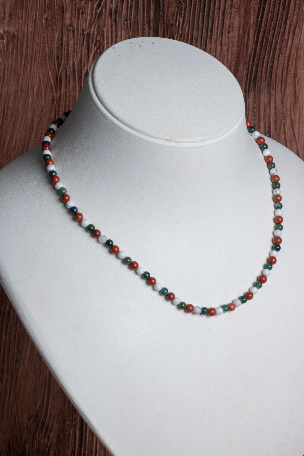 Image of Sertifikalı Jasper Havlit Akik Doğal Taş Kolye