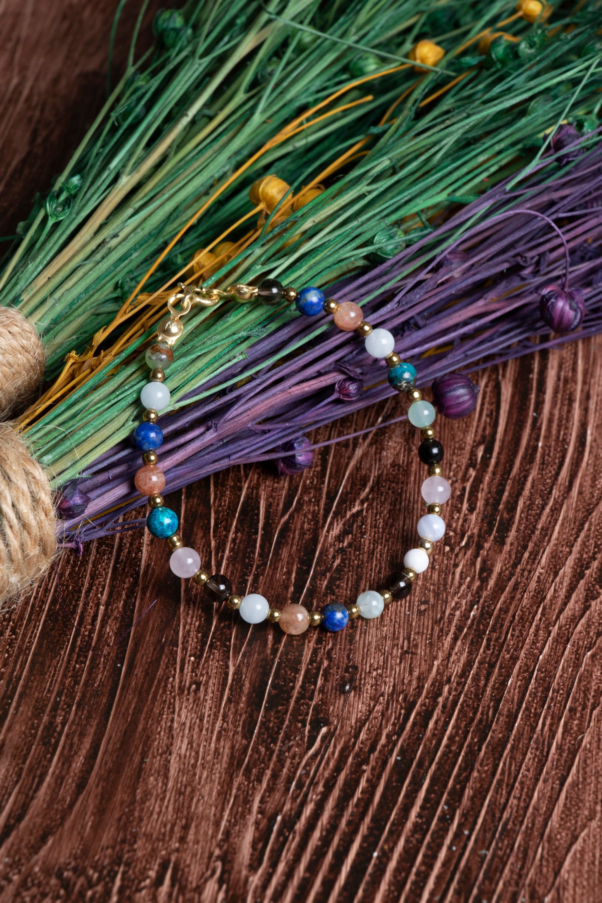 Image of Sertifikalı Doğal Taş Terazi Burcu Bilekliği