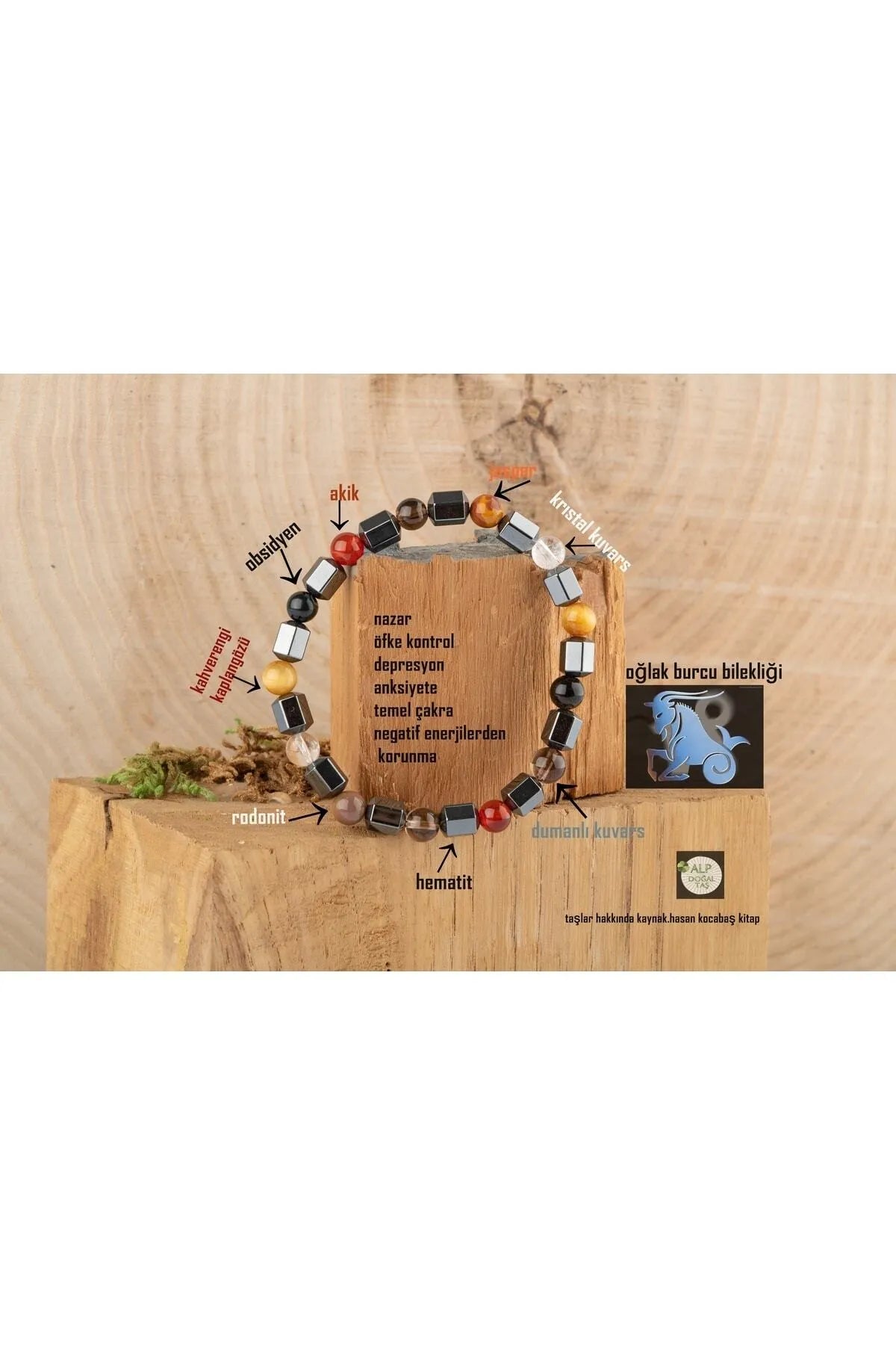 Image of Oğlak Burcu Doğaltaş Bileklik