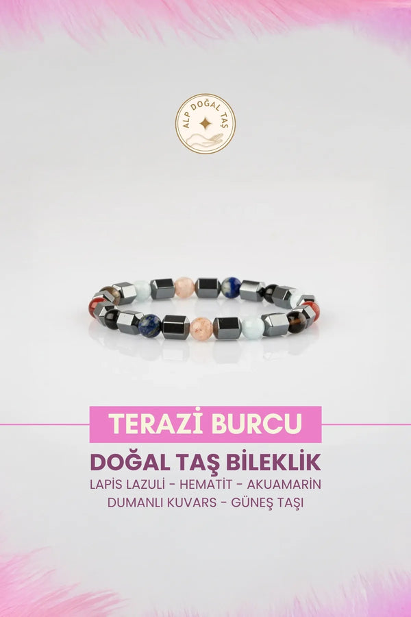 Terazi Burcu Doğaltaş Bileklik
