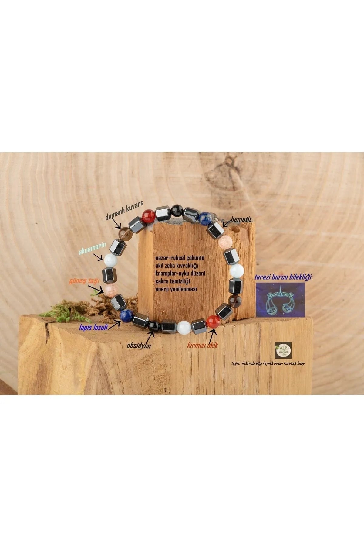 Image of Terazi Burcu Doğaltaş Bileklik