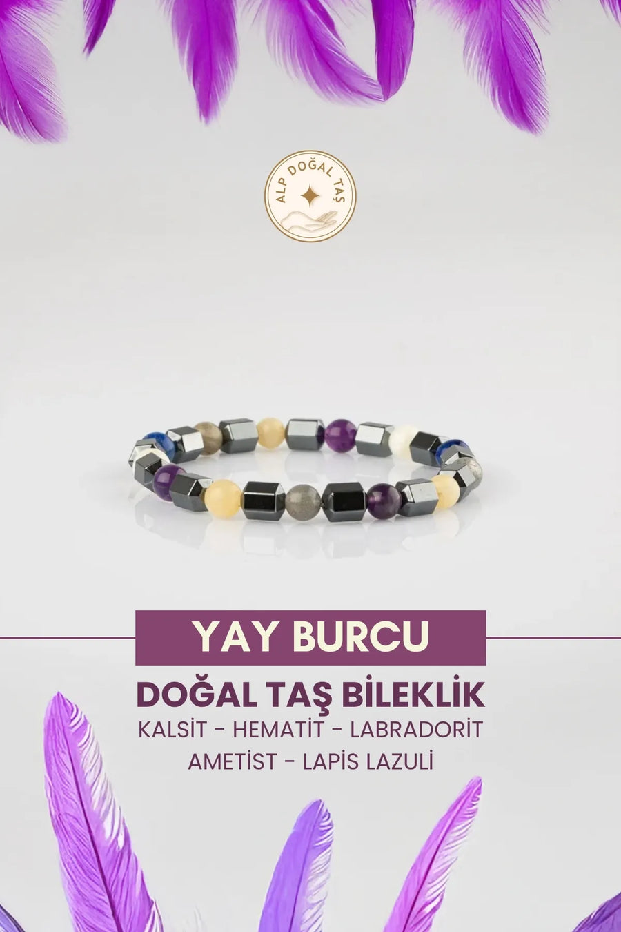 Yay Burcu Doğaltaş Bileklik